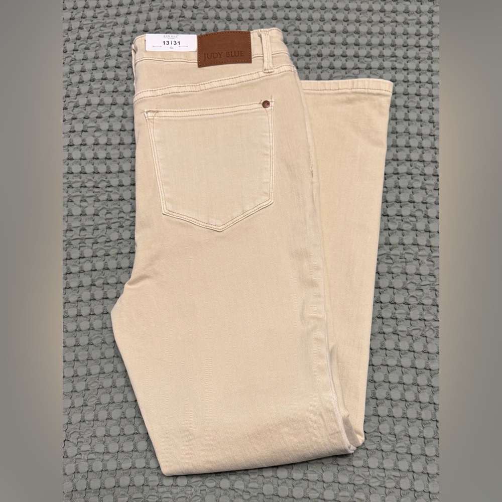 NEW JUDY BLUE women's hi-waist tummy control jeans in bone - Picture 12 of 12